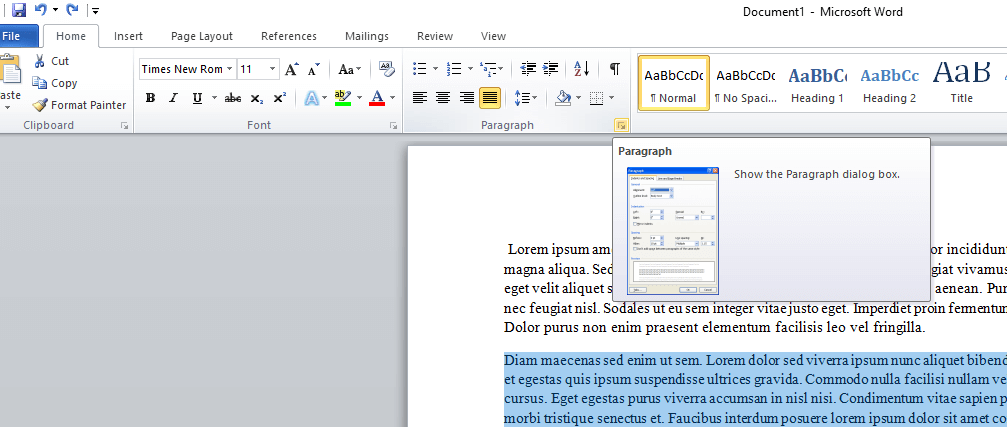 shortcut for increasing indent in word mac